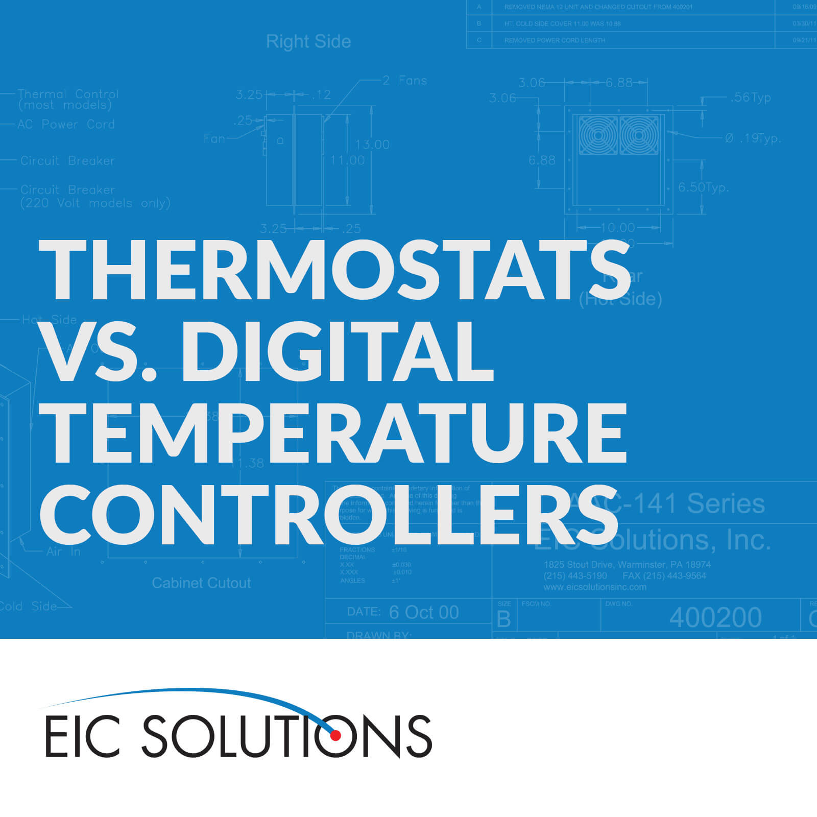 Thermostats vs. Digital Temperature Controllers graphic