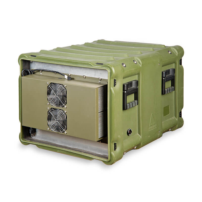 Defender™ Rotomolded Series Air Conditioned Transit Case - Front View, Right Side